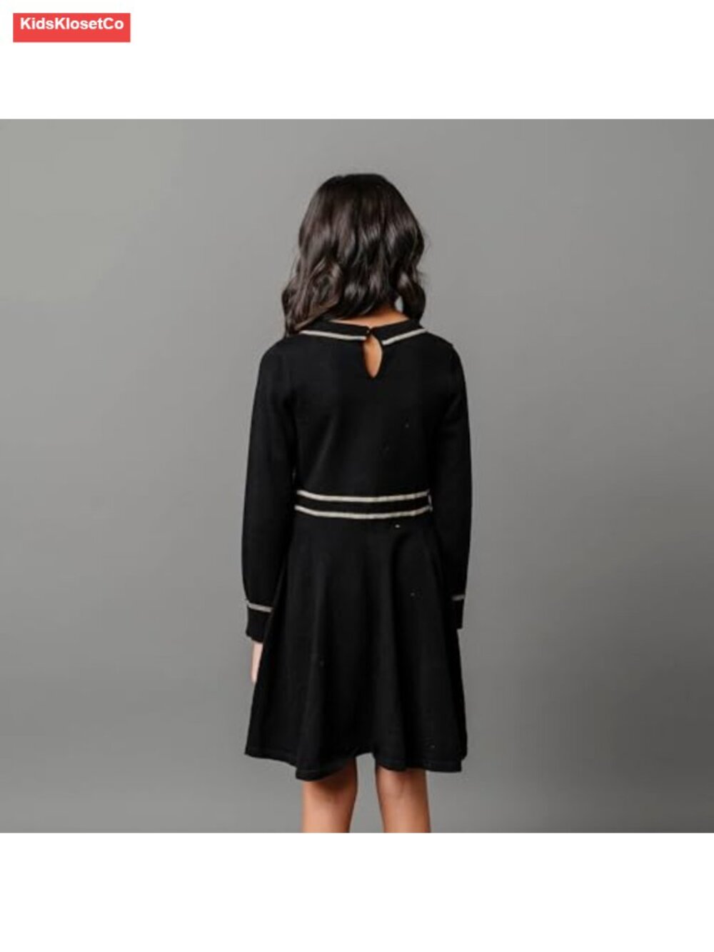 Girls Ruffled Collar Sweater Long Sleeve Organic Cotton - Picture 4 of 6